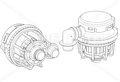 Фильтр сапуна двигателя HIFI FILTER SAO 7307