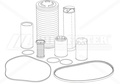 MAINTENANCE KIT 2000 H HIFI FILTER KM 102M0174C90