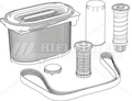 MAINTENANCE KIT 500 H HIFI FILTER KM 25000021A85