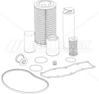 MAINTENANCE KIT 2000 H HIFI FILTER KM 102M0173C90