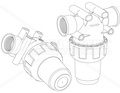 Фильтр жидкости (комплект) HIFI FILTER 32440435