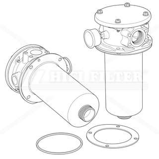 Гидравлический фильтр (в сборе) HIFI FILTER RT1KZ10S20NNY2G