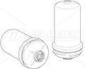 FILTRE A GASOIL SEPARATEUR D'EAU HIFI FILTER SN 40952