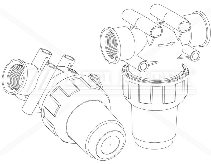 Фильтр жидкости (комплект) HIFI FILTER 32440435