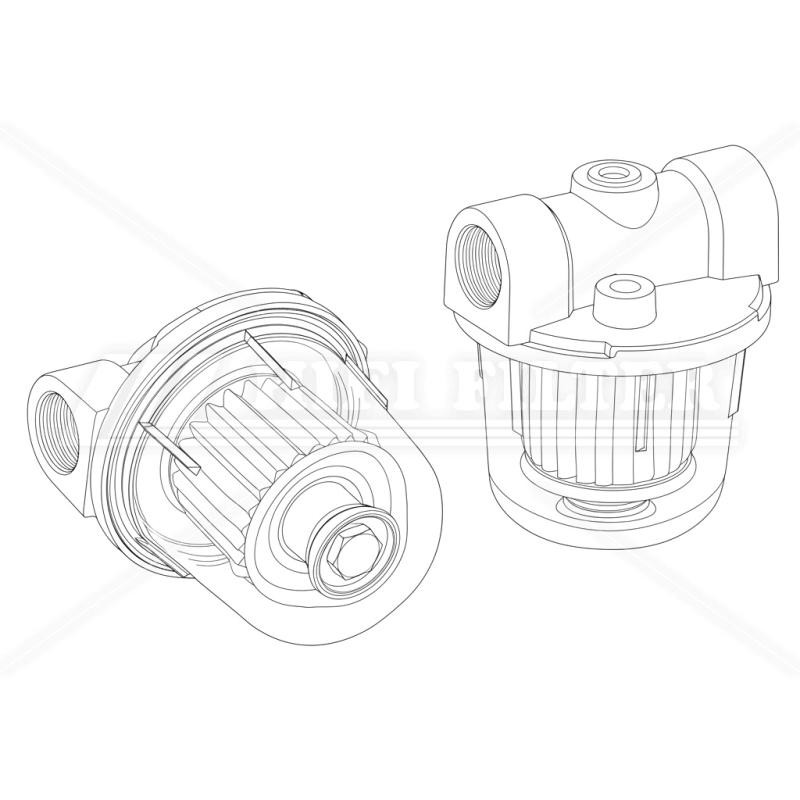 Топливный фильтр (в сборе) HIFI FILTER 70451006PG