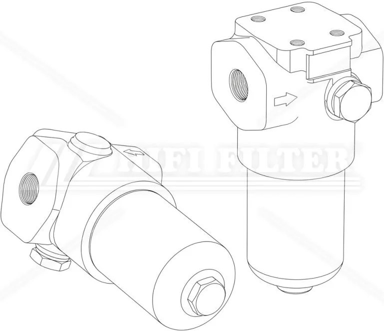 Гидравлический фильтр (в сборе) HIFI FILTER DPV 11PMSBGF10D
