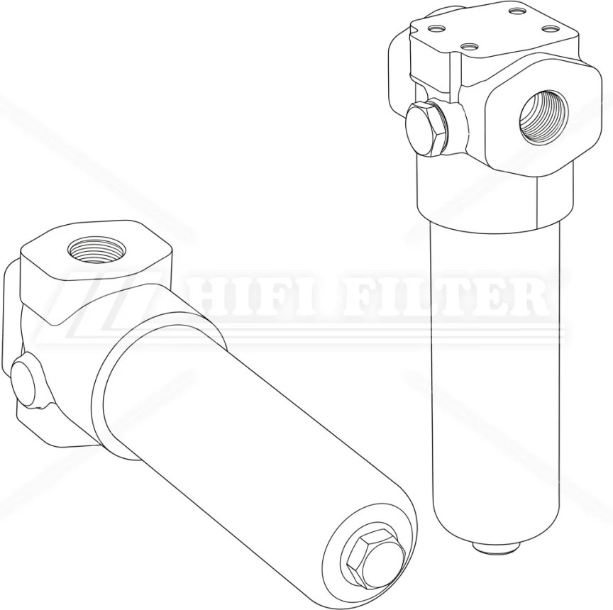 Гидравлический фильтр (в сборе) HIFI FILTER DPV 28PNSBGF10D