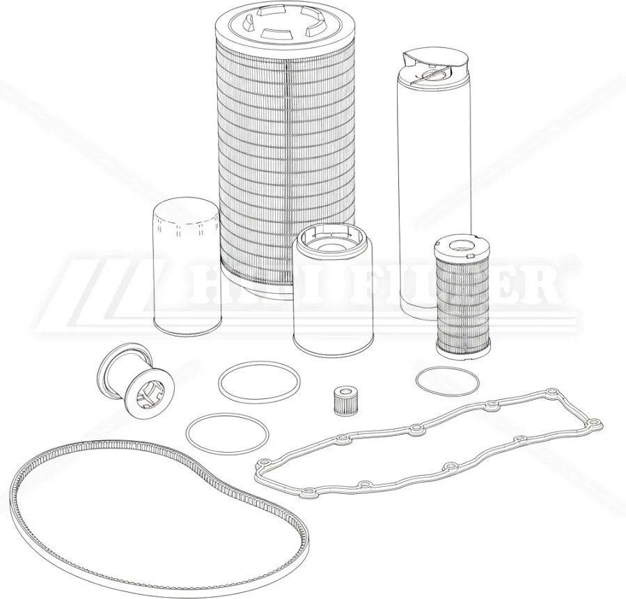 MAINTENANCE KIT 2000 H HIFI FILTER KM 102M0173C90