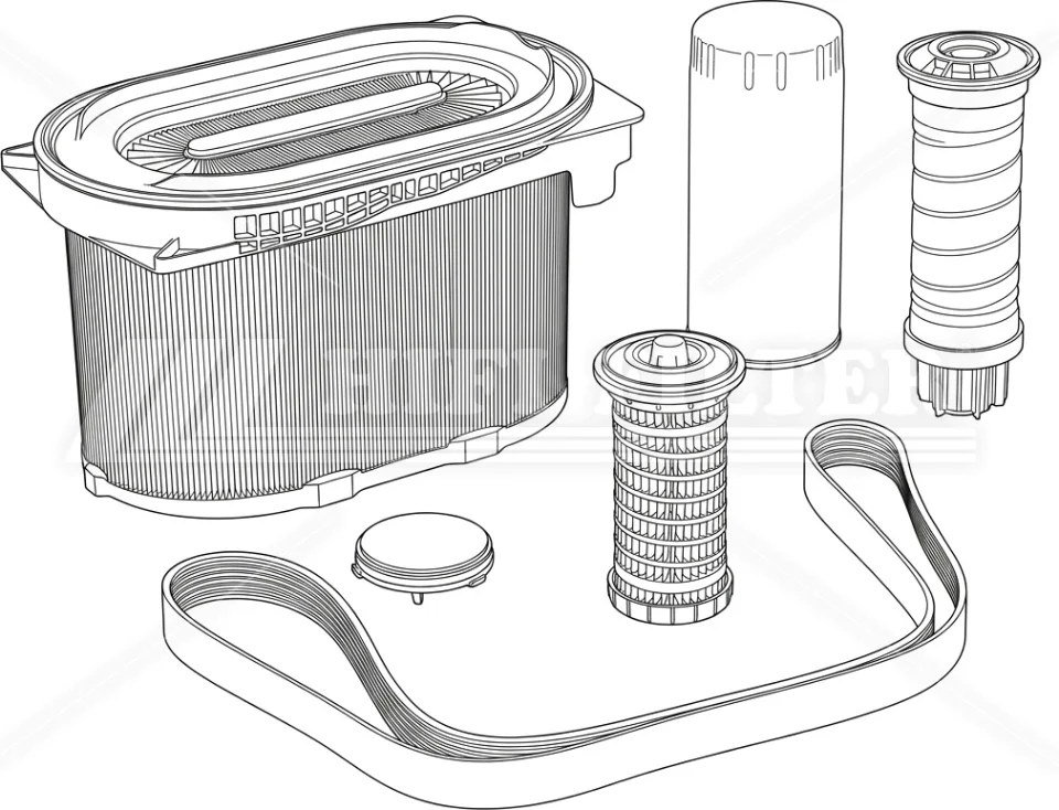 MAINTENANCE KIT 500 H HIFI FILTER KM 25000021A85