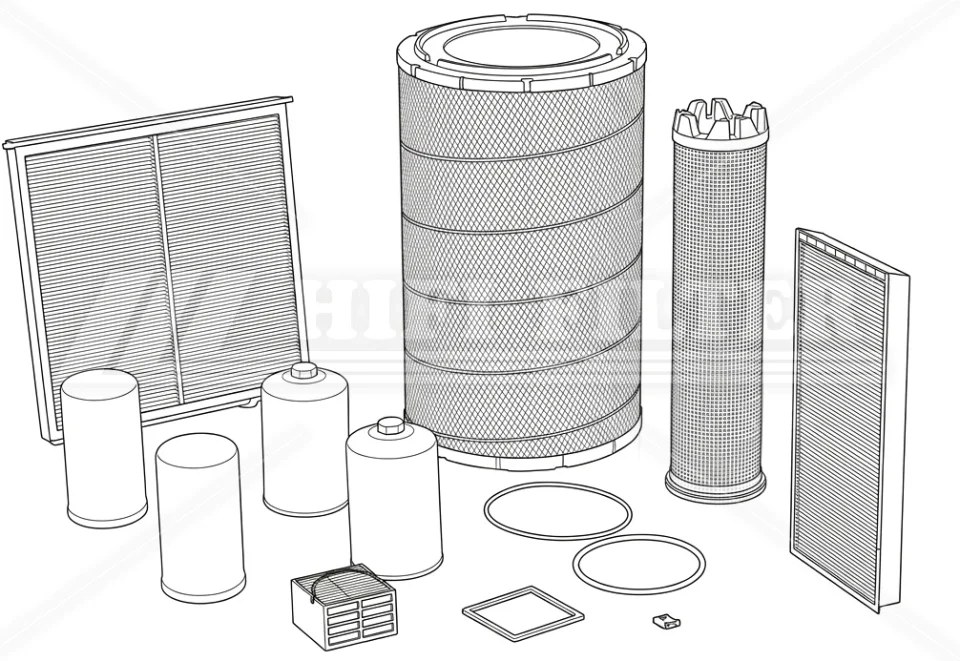 MAINTENANCE KIT 1000 H HIFI FILTER KM 901M0069D52