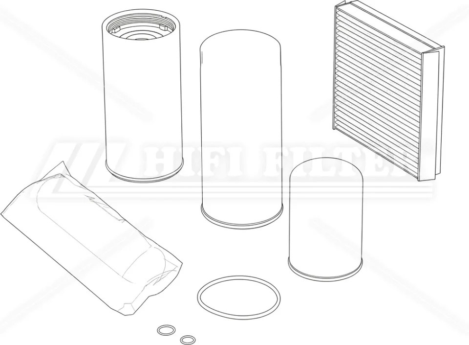 MAINTENANCE KIT 500 H HIFI FILTER KM 95000076A85