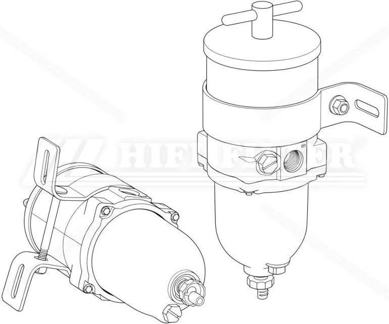 Топливный фильтр (в сборе) HIFI FILTER MO 14530