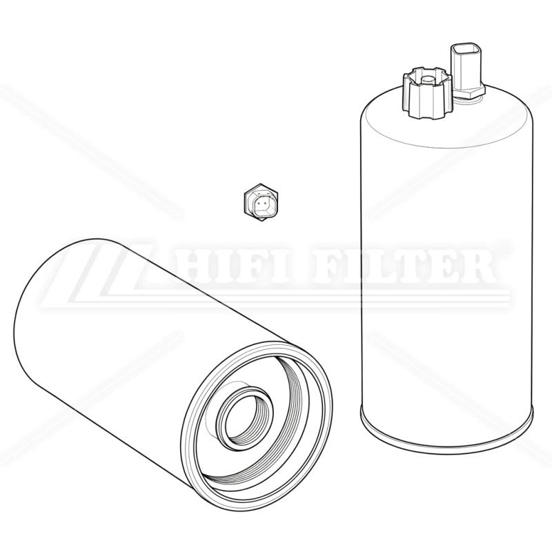 Топливный фильтр-сепаратор HIFI FILTER SN 40847